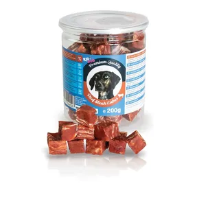 Wołowina w kostce KIDDOG - JAKOŚĆ PREMIUM 200 g puszka